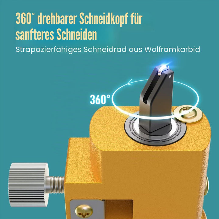 Bloomoak Glasrundschneider, Schwerlast Verstellbarer Kompasse Art Glas Kreisschneider,Diamond Glas K