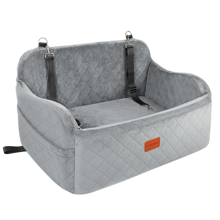Hundeautositz für grosse Hunde, weicher Stoff Auto Hundebett Füllung Memory Foam, Autositz für Hunde