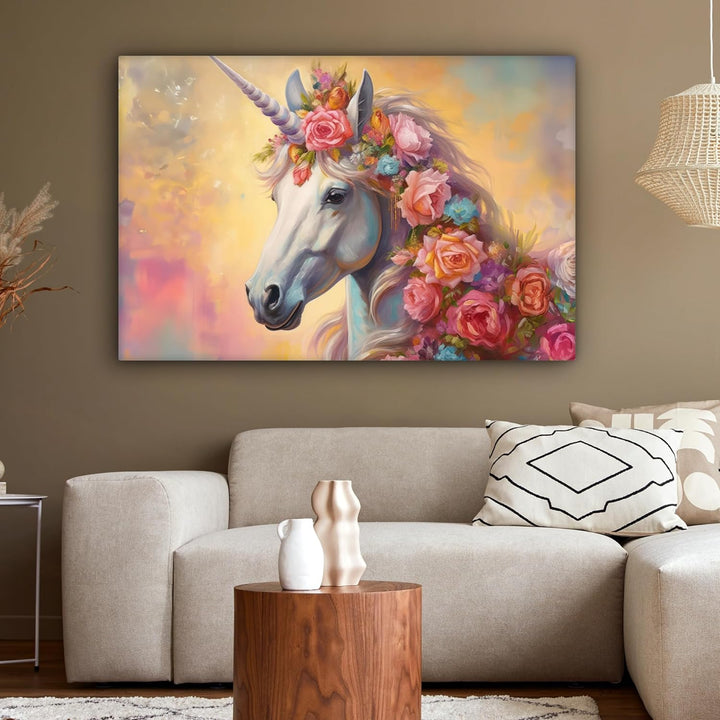 MuchoWow© Leinwandbild Gross 120x80 cm XXL Dekoration Wohnzimmer Bilder Aufhängen Wall Decoration Li