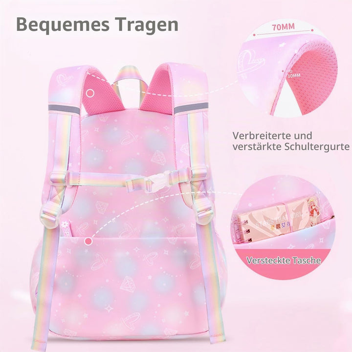 Schulrucksack für Mädchen, Kinder Grundschultaschen Leichte Rucksäcke Kinder Schulranzen Büchertasch