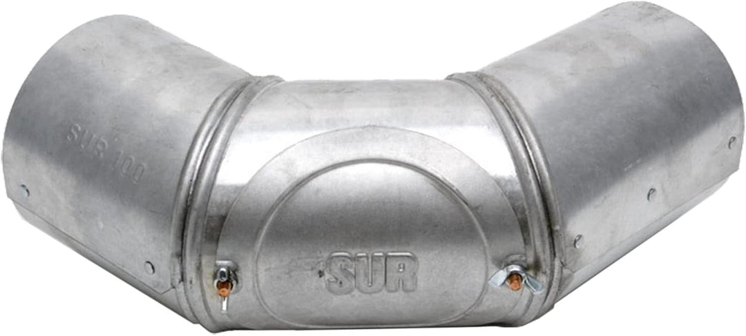 HARK Rauchrohrbogen Ø 100 mm 3-teilig - verstellbar
