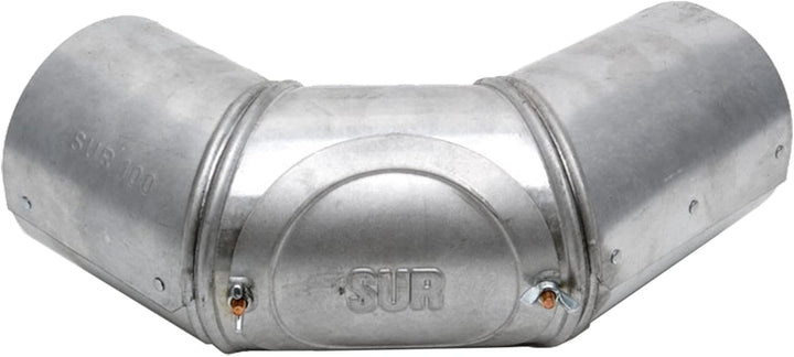 HARK Rauchrohrbogen Ø 100 mm 3-teilig - verstellbar