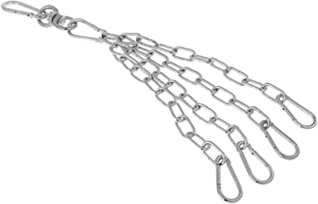 4-strängige Boxsack-Kette, robuste Edelstahl-Hängekette, 360-Grad-Drehgelenk, maximale Kapazität von