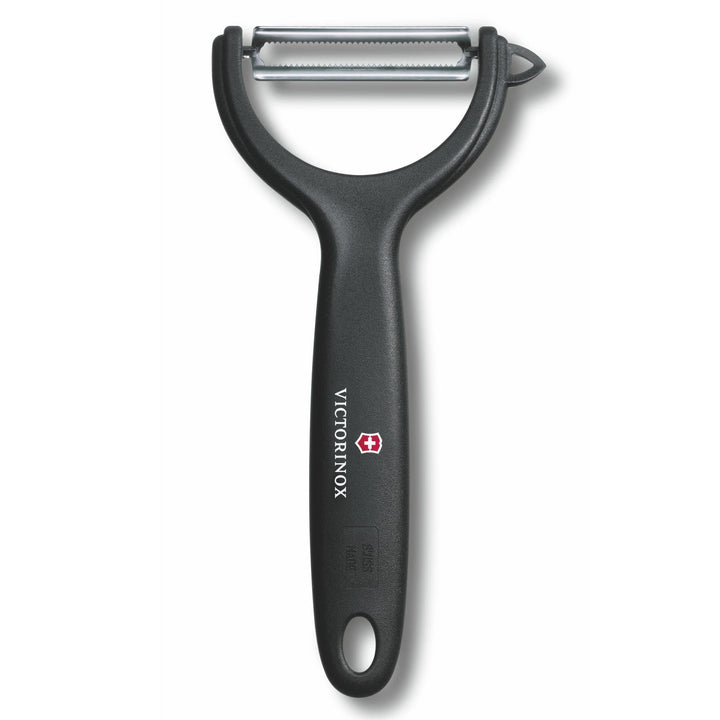 Victorinox Peeler Sparschäler, Gemüseschäler, Extra scharf, Zackenschliffklinge/Zweischneidig, Ergon