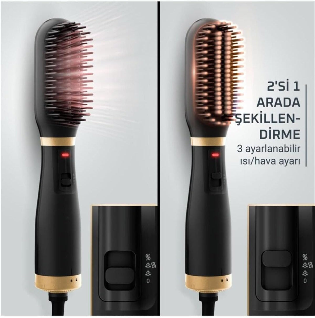 Rowenta Powerstraight Air Heissluftbürste, Trocknen und Glätten 2-in-1, schnelle Ergebnisse, UB5920F