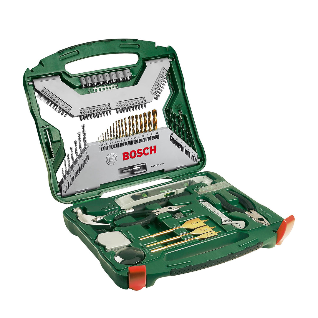 Bosch Accessories Bosch 103tlg. X-Line Titanium Bohrer und Schrauber Set (Holz, Stein und Metall, Zu