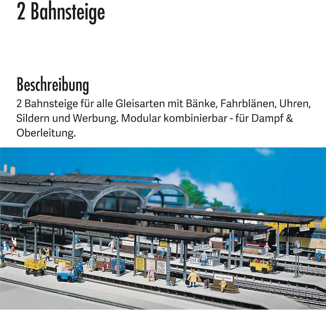 Faller 120191 2 Bahnsteige, Mehrfarbig, Medium
