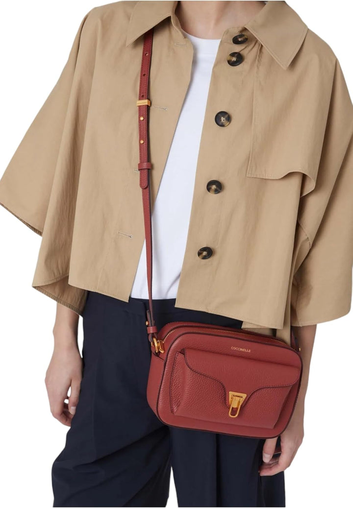 Coccinelle Beat Soft Umhängetasche Leder 21 cm Brandy Einheitsgrösse, Brandy Einheitsgrösse