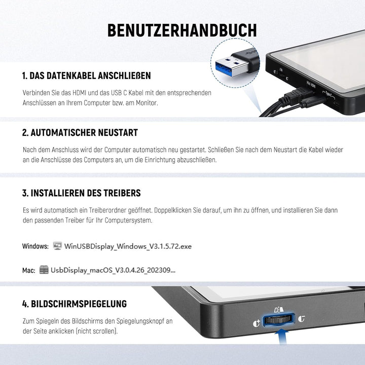 NEEWER 2 in 1 Teleprompter 11 Zoll mit Monitor für Windows MacOS, Unterstützt Bildschirmspiegelung,