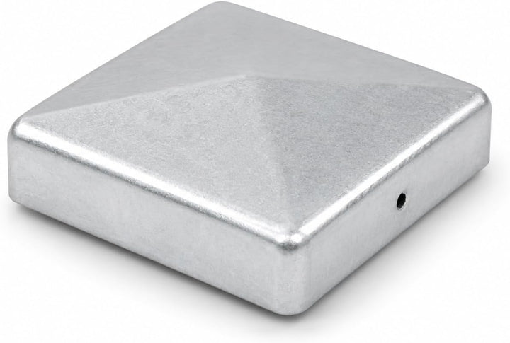 Baumarktplus 10x Pfostenkappe verzinkt Abdeckkappe für Pfosten Pyramide 101 mm 10x10cm