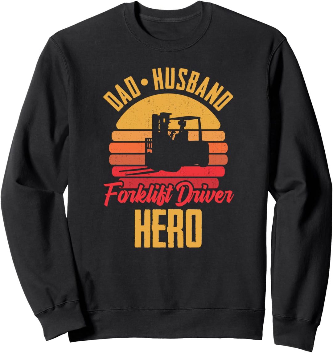 Gabelstapler Lagerist Papa Ehemann Logistiker Staplerfahrer Sweatshirt