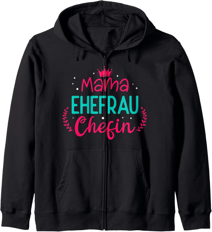 Muttertag Mama Mutter Damen Frauen Lustig Mama Ehefrau Kapuzenjacke