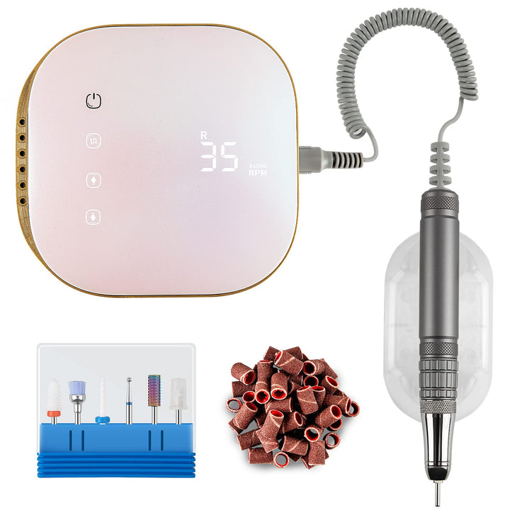 Madenia Bürstenlos Elektrische Nagelfräser 35000 U/min Professionell, Touch Profi Elektrische Nagelf