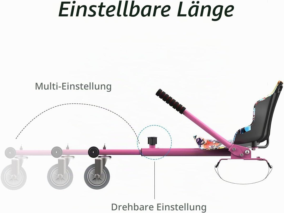 Hoverboards Go Kart, Hoverboards mit Sitzaufsatz Hoverkart,- Verstellbarer Hoverkart-Sitz für elektr