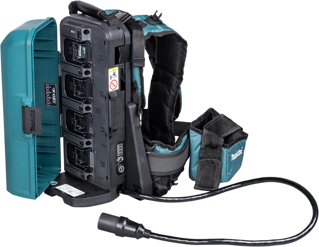Makita 191A64-2 PDC01 Tragbar Kraft Liefern, IPX4 Wasserdicht, Höhenverstellbarer Hüftgurt, Blau