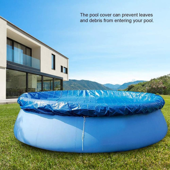 Bodenmatte für Pool, runde Form, PE, wasserdicht, staubdicht, Poolabdeckung, Zubehör aus Stoff, Schu