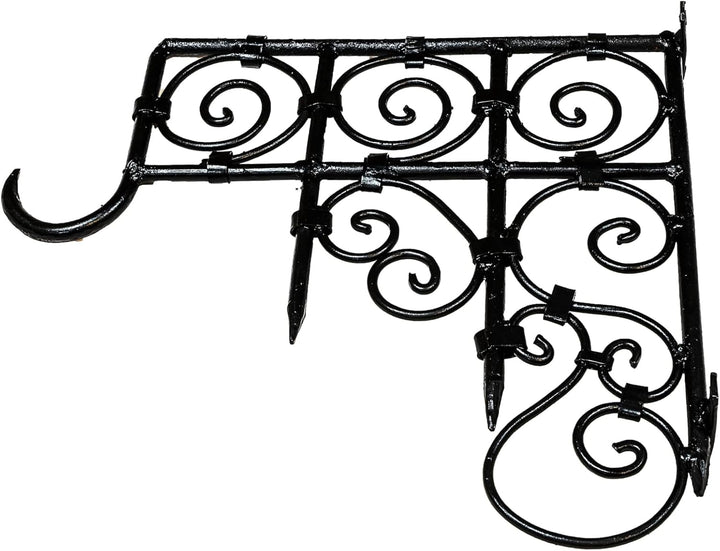 Orientalischer Laternenhaken Ebru modern aus Eisen in Schwarz 41 cm