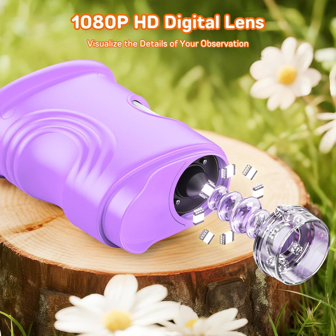 Handy Digital Mikroskop für Kinder, 1080P HD 2.0" Bildschirm Taschenmikroskop, Microscope LED Lights