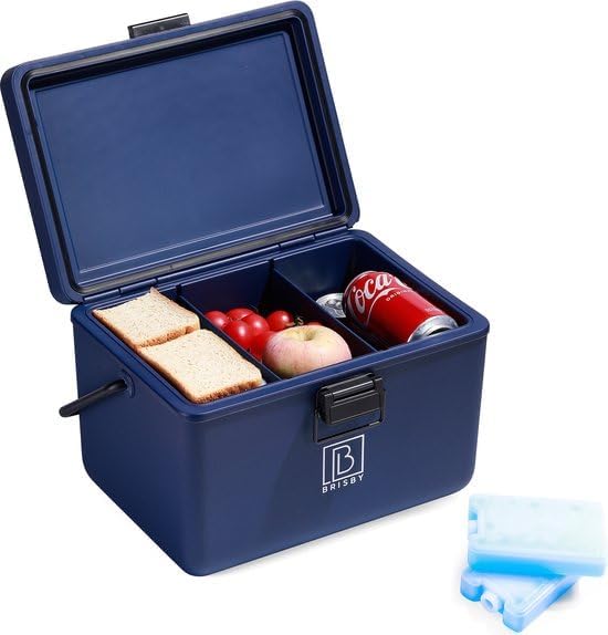 Brisby Kühlbox 12 Liter - Kühlbox ohne Strom, 40 Stunden kühl, Inklusive 2 grosse Kühlelemente 200ML