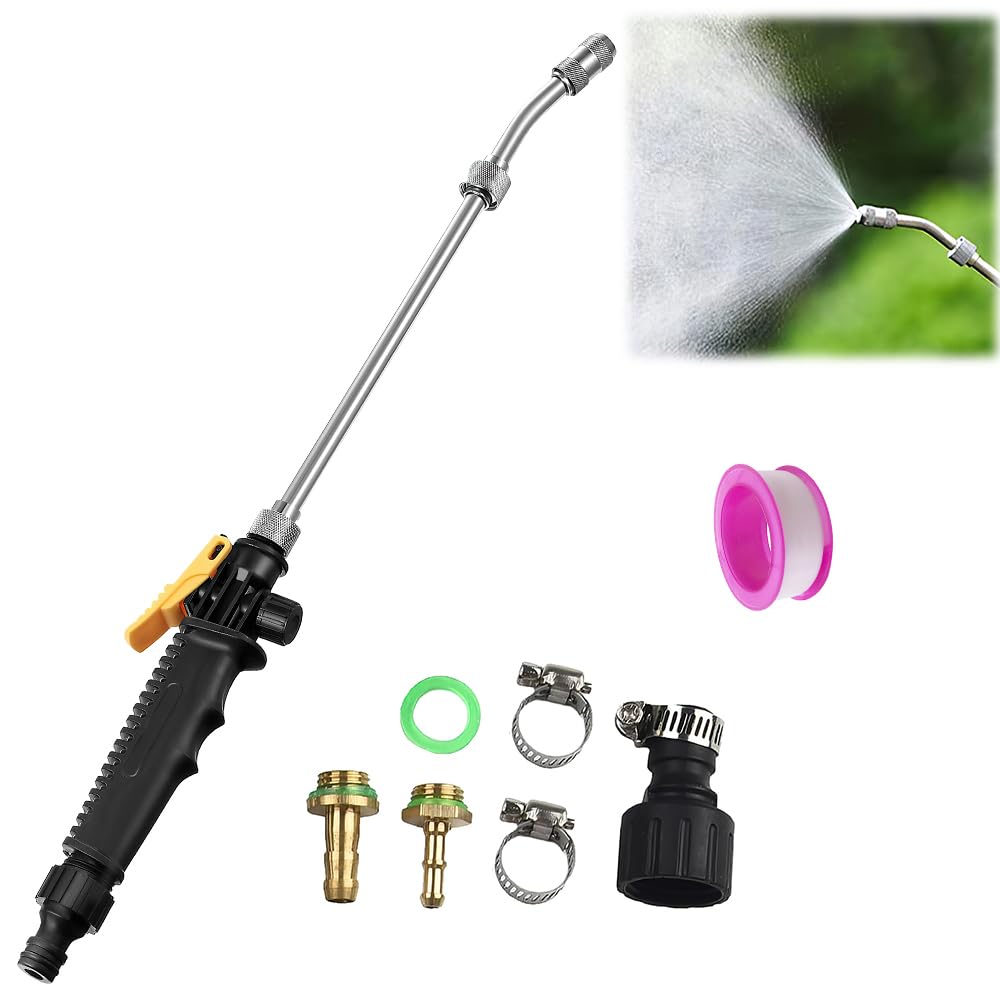 Sprühstab-Ersatz, 56 cm Garten Giessstab Metall mit Universeller Messingersatz 3/8" und 1/4", Ersatz