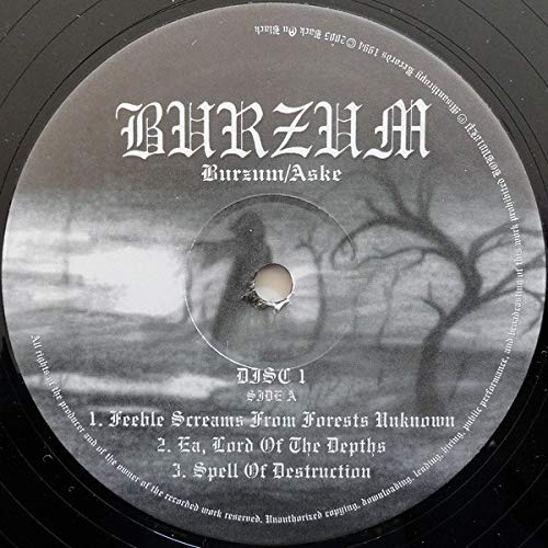 Burzum/Aske, Vinyl