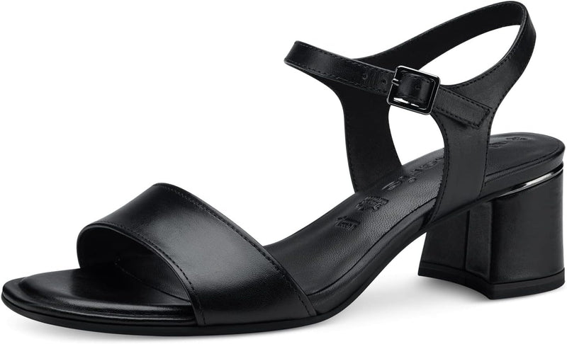 Tamaris Damen Sandaletten, Frauen Sandalen,TOUCHit-Fussbett 37 EU Schwarz, 37 EU Schwarz