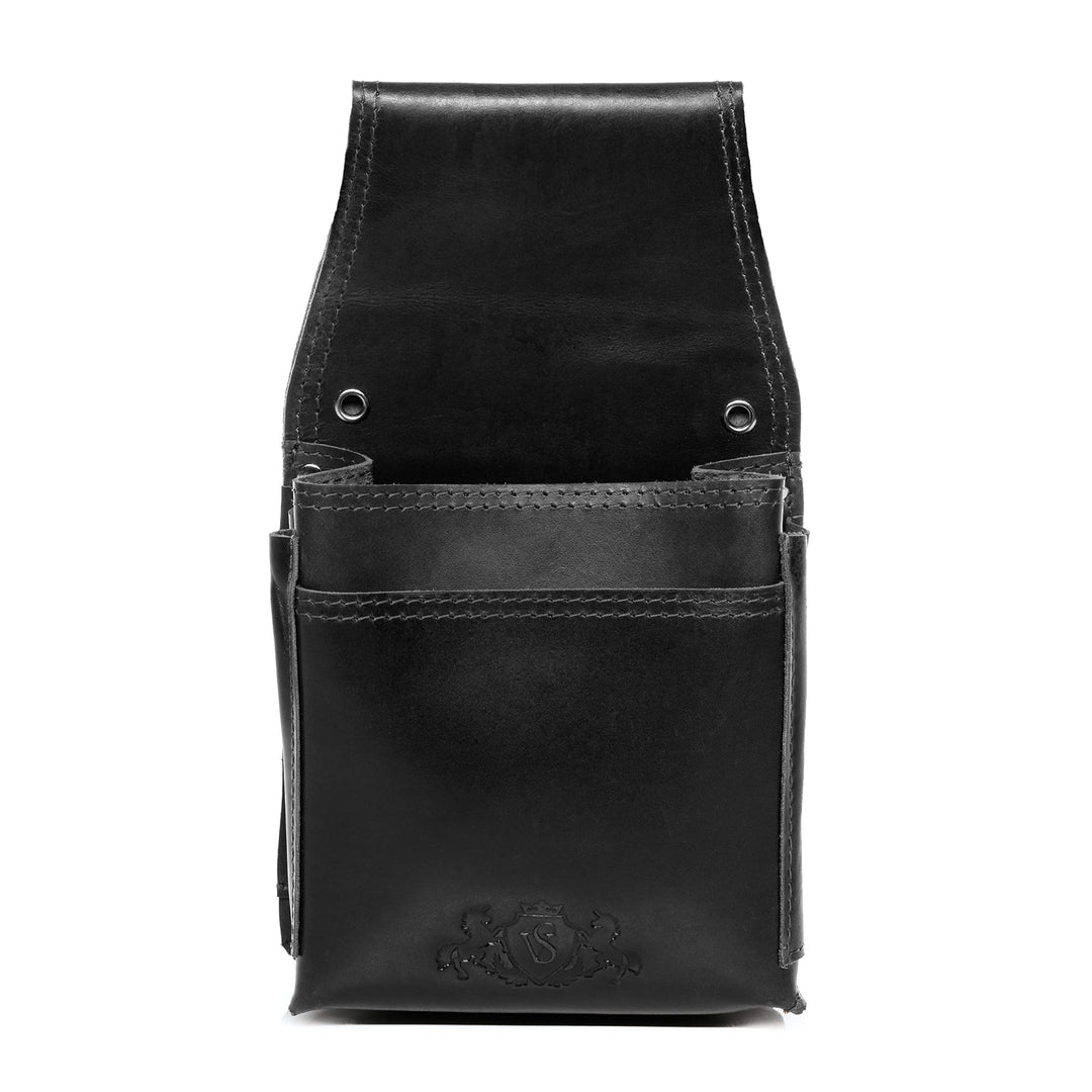 SID & VAIN Kellner-Holster - Echt Leder - Aberdeen Holster - Ledergeldbeutel - Schwarz - Handgeferti