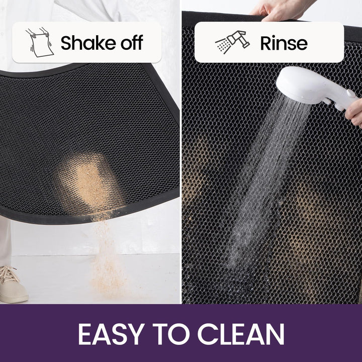 DEXI Fussmatte aussen 43 x 76 cm, extrem rutschfeste Schmutzfangmatte, langlebig Fussabtreter aussen