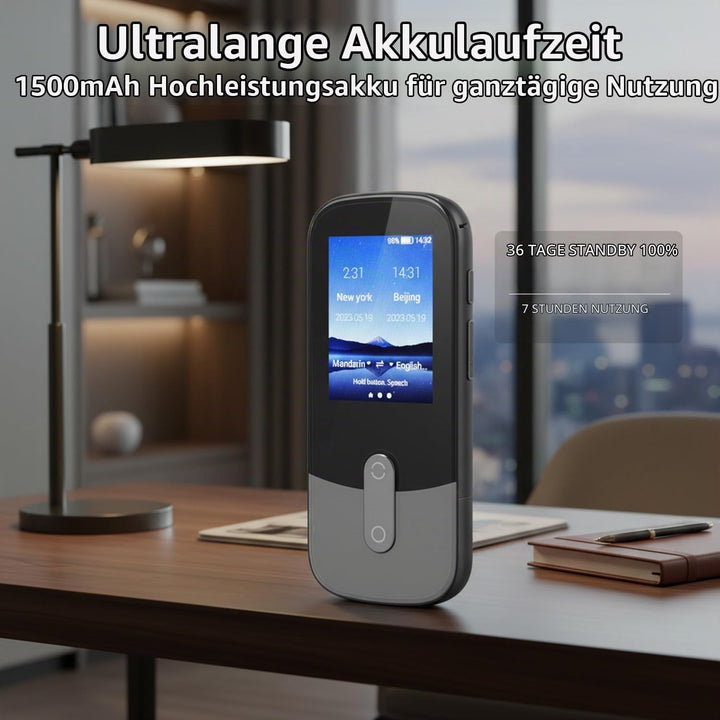 Sprachübersetzergerät, 2,4-Zoll-TFT-Bildschirm, 119 Sprachen Unterstützen Offline-Fotoübersetzung, T