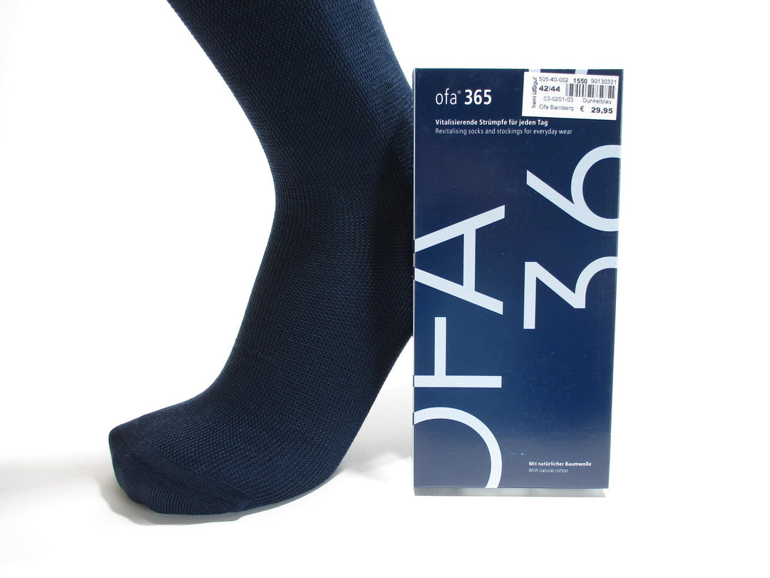 Ofa 365 Stützstrümpfe Kniestrümpfe Reisestrümpfe Damen/Herren vitalisierend, Grösse: 36-38, Marine