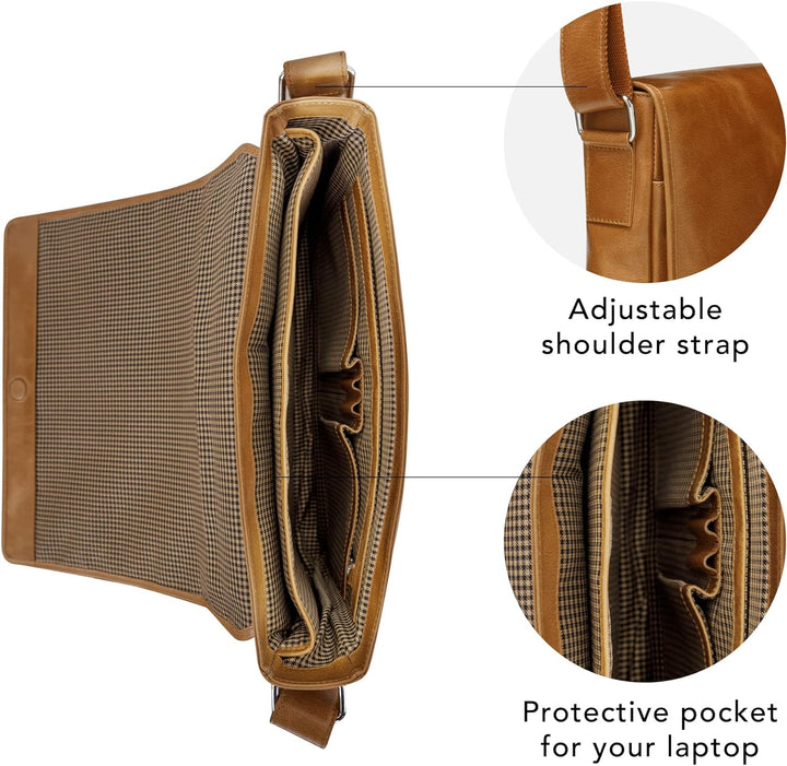 dbramante1928 - Marselisborg Arbeitstasche Herren Laptoptasche 14 Zoll - Business Taschen Herren - U