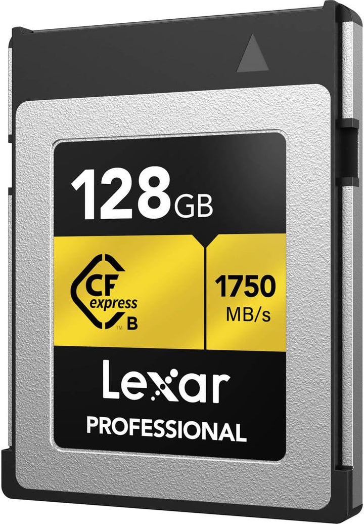 Lexar Professionelle 128 GB CFexpress Typ B Speicherkarte Gold-Serie, bis zu 1750 MB/s lesen, Rohe 8