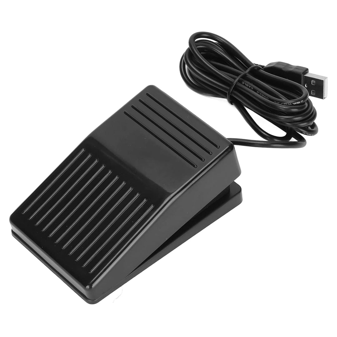 Dpofirs USB-Fusspedal-Schalterpedal, USB Foot Switch Pedal, Universal-Videospiel-PC-Freisprech-Fusss