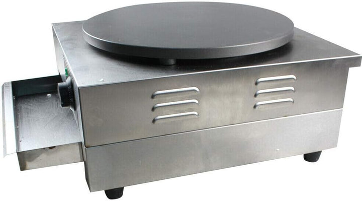 Crêpes-Pfanne, 3000 W, Φ400 mm, Crêpes-Pfanne, Kupfer, elektrisch, beheizbar, Crêpespfanne, Edelstah