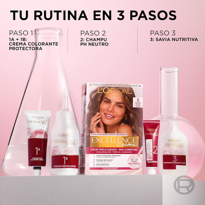 Excellence Crema N.3 3 Dunkelbraun 1 stück (1er Pack), 3 Dunkelbraun 1 stück (1er Pack)