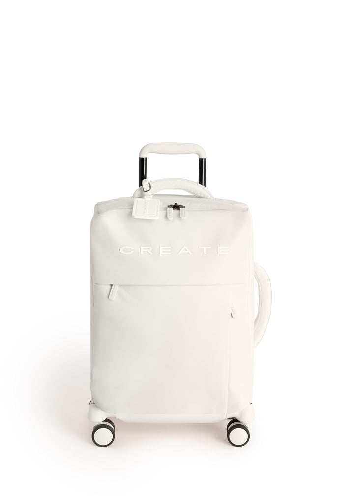 CREATE / Luggage Studio Soft/Polyester Soft Koffer Cremeweiss / 47x25.5x65cm / TSA Vorhängeschloss,
