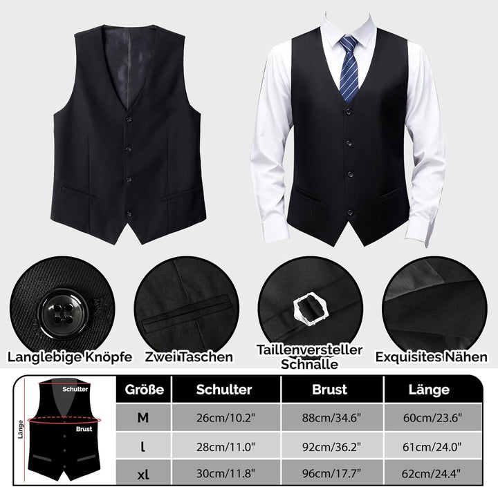 Grantop Herren Kostüm 20er Jahre Set, Mafia Karneval Kostüm Herren, 20er Jahre Accessoires, 1920s Ja