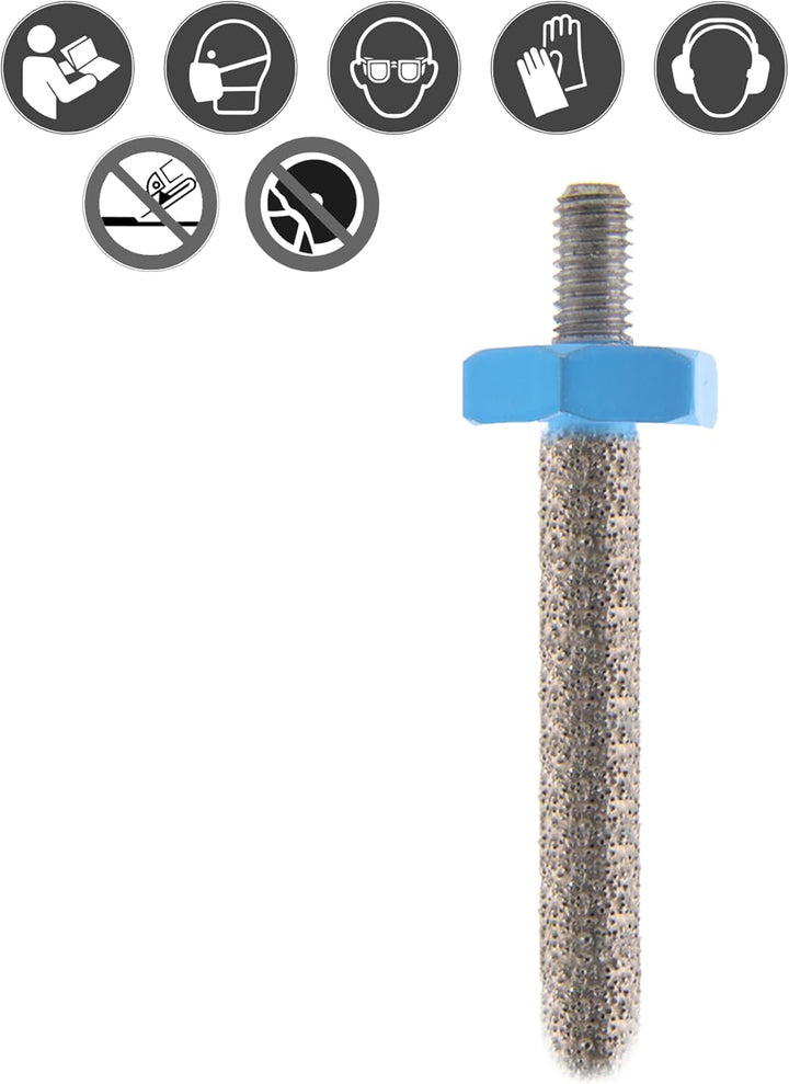 PRODIAMANT Fliesenfräser ø 6mm für 75mm Akku Winkelschleifer Diamant Frästift mit M5 Aufnahme für Fl
