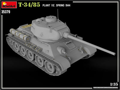 Mini Art 550035379 MiniArt 35379 1:35 T-34/85 Plant.112 Frühjar 1944-originalgetreue Nachbildung, Mo