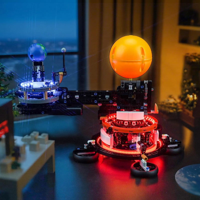 Led Licht Set für Lego 42179 Planet Earth and Moon in Orbit Building Set (Kein Lego), Dekorationsbel