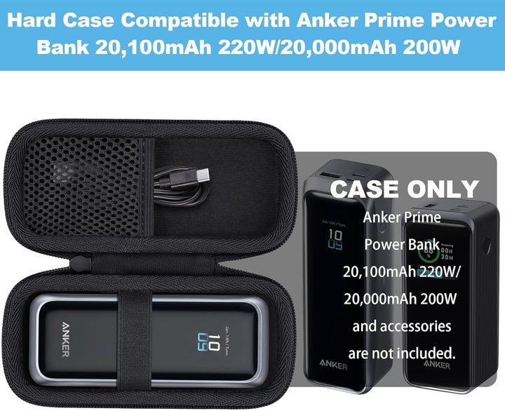 Khanka Etui für Anker Prime Power Bank 20,100mAh 220W / 20,000mAh 200W, Aufbewahrungstasche für Anke