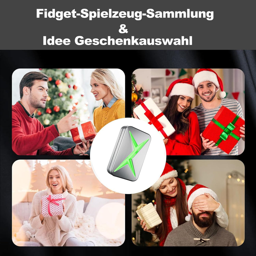 Vitoki Metall-Fidget-Slider für Erwachsene, magnetisches Fidget-Spielzeug mit All-Slide zur Linderun