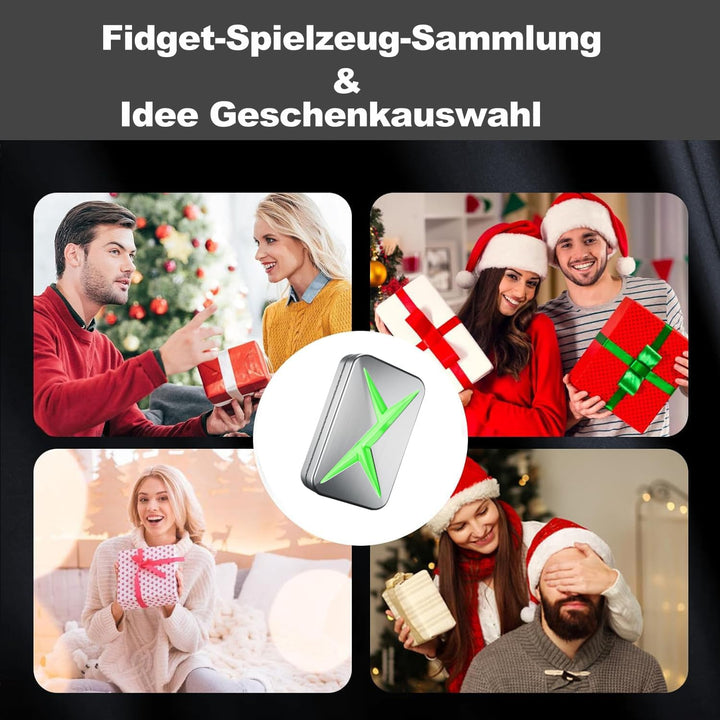 Vitoki Metall-Fidget-Slider für Erwachsene, magnetisches Fidget-Spielzeug mit All-Slide zur Linderun