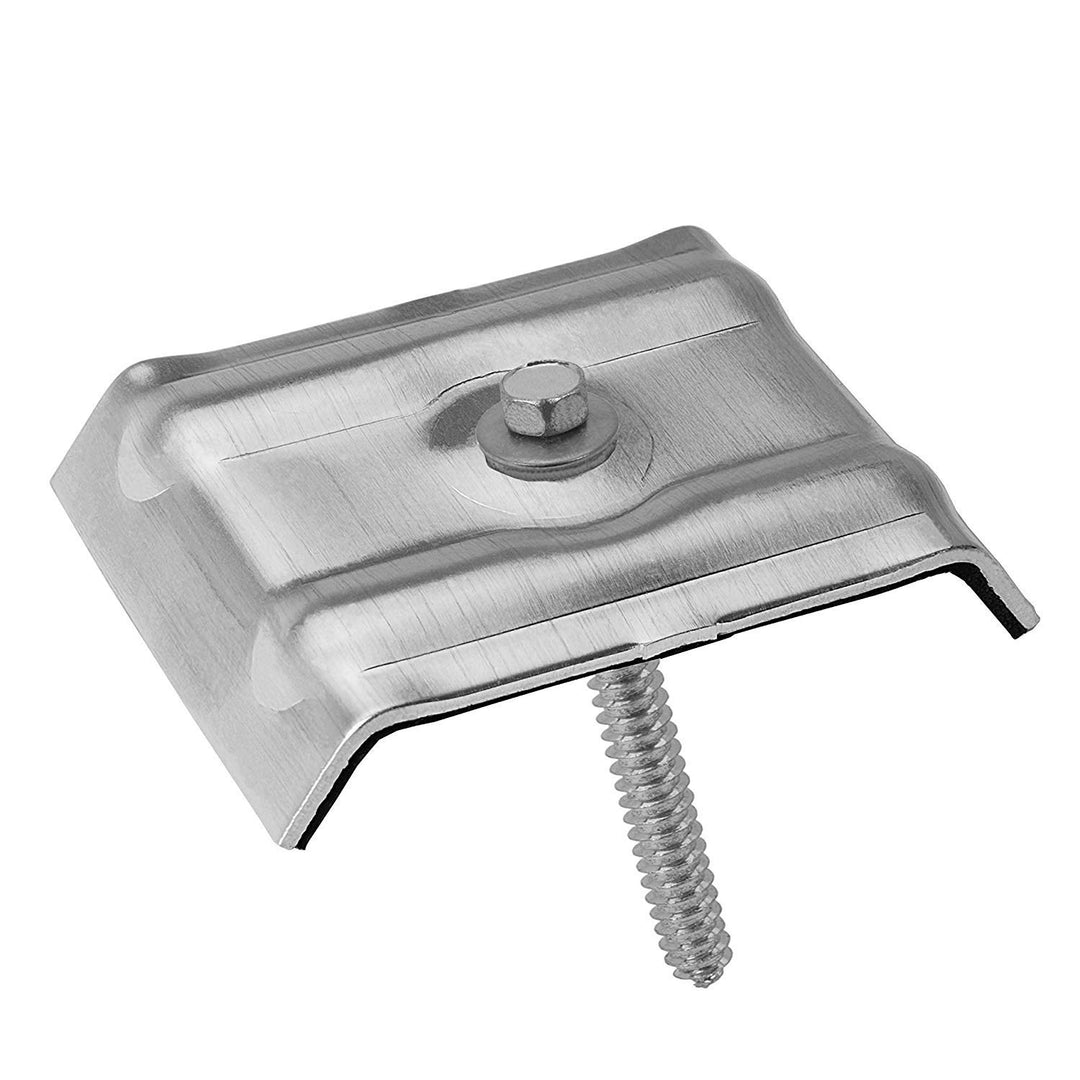 50 Stück Kalotten 35/207 farbig mit Fassadenbauschrauben für Wellplatten Lichtplatten unlackiert Alu