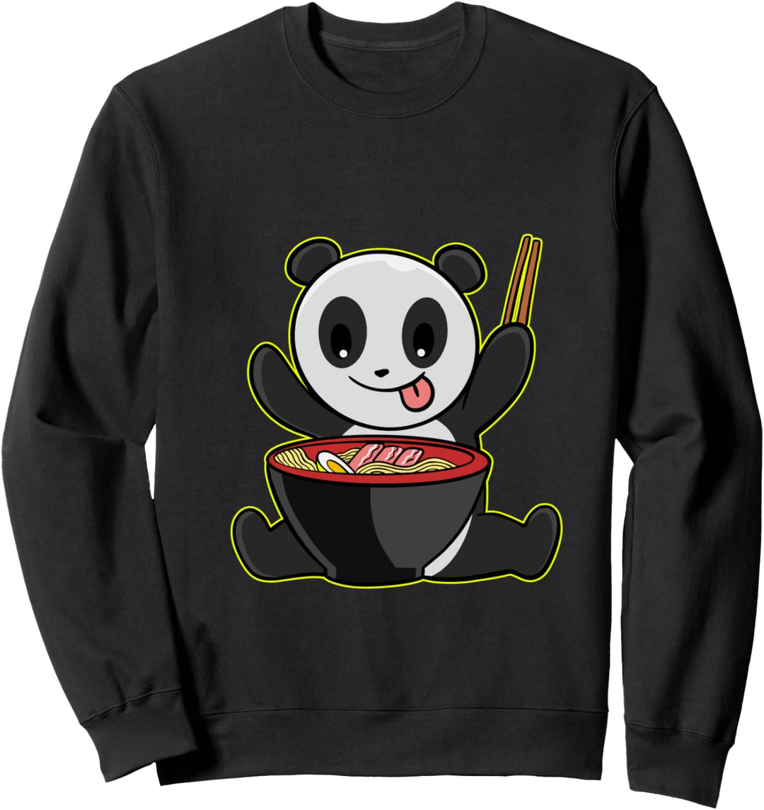 Panda Ramen Kawaii Pandas Japanische Nudeln Sweatshirt