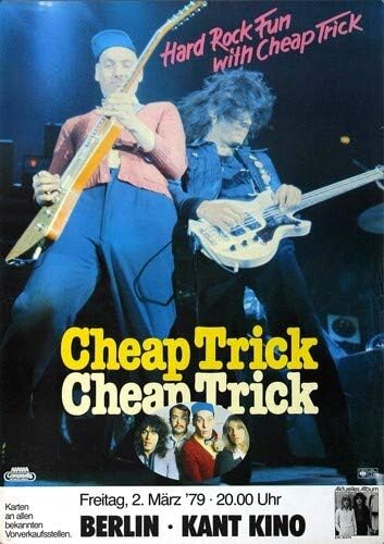 Cheap Trick - Hard Rock Fun, Berlin 1979 » Konzertplakat/Premium Poster | Live Konzert Veranstaltung