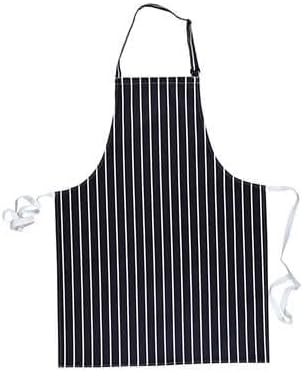 S839 Kochschürze, für Küche, Catering, Arbeitskleidung, Marineblau/Weiss gestreift Einheitsgrösse Ma