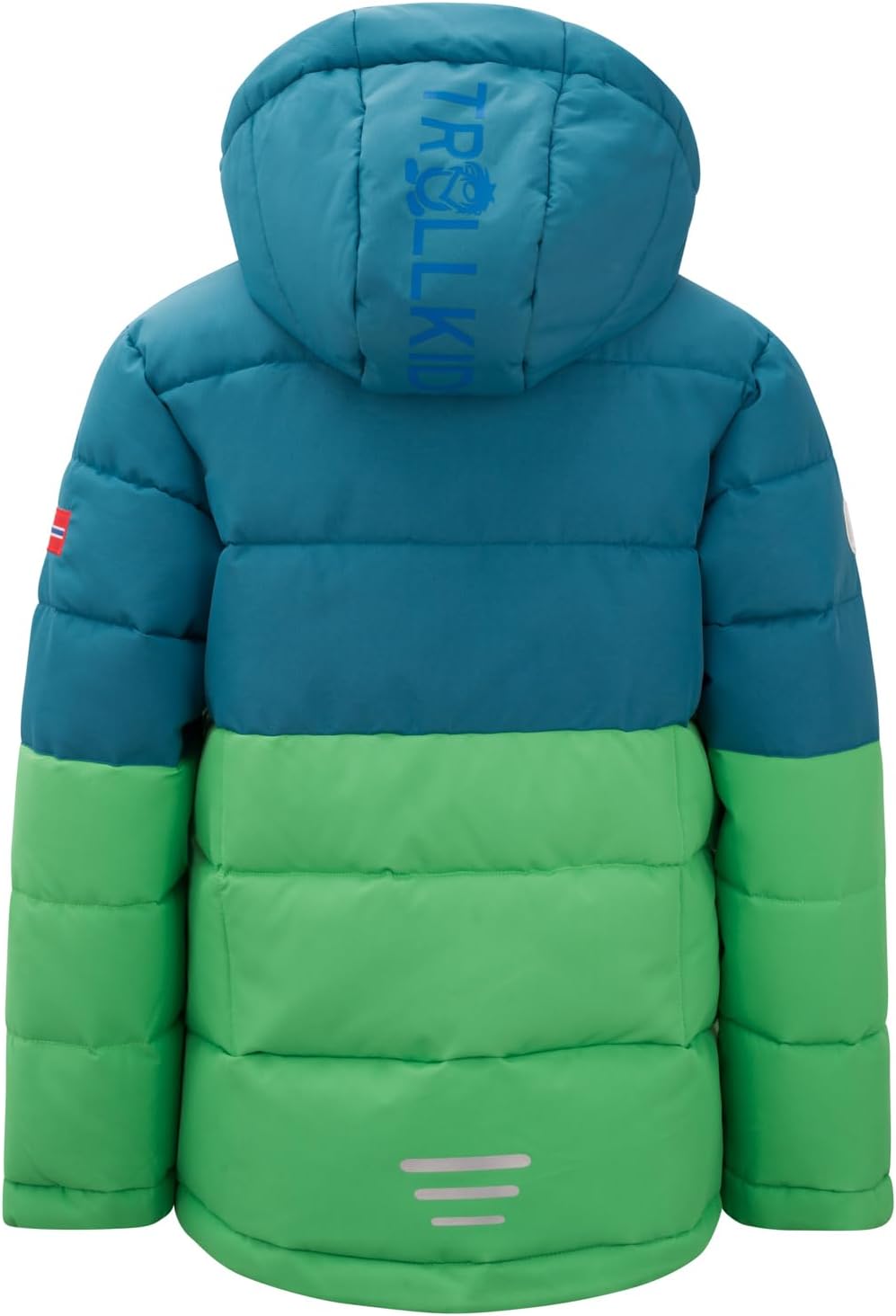 Trollkids Winterjacke Gryllefjord, Dunkel Marine/Frischgrün/Mystik Blau