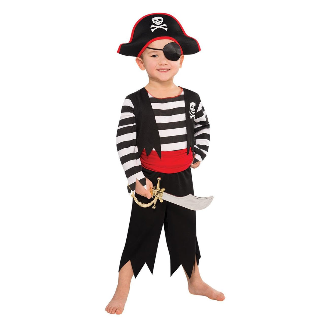 set high (PKT) (997025) Child Boys Deckhand Pirate Costume (6-8yr) 6-8 Jahre, 6-8 Jahre