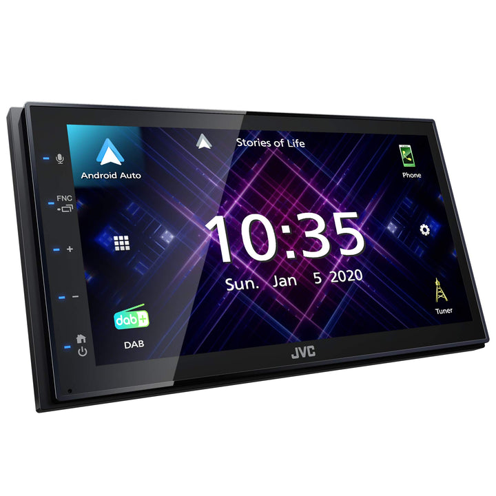 JVC KW-M565DBT - ohne Laufwerk, Apple CarPlay, Android Auto, 17,3 cm kapazitiver Touchscreen, DAB+/U